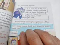 Guide de lecture pour enfants avec repère de ligne suivante — photo 1