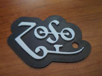Zoso Keychain