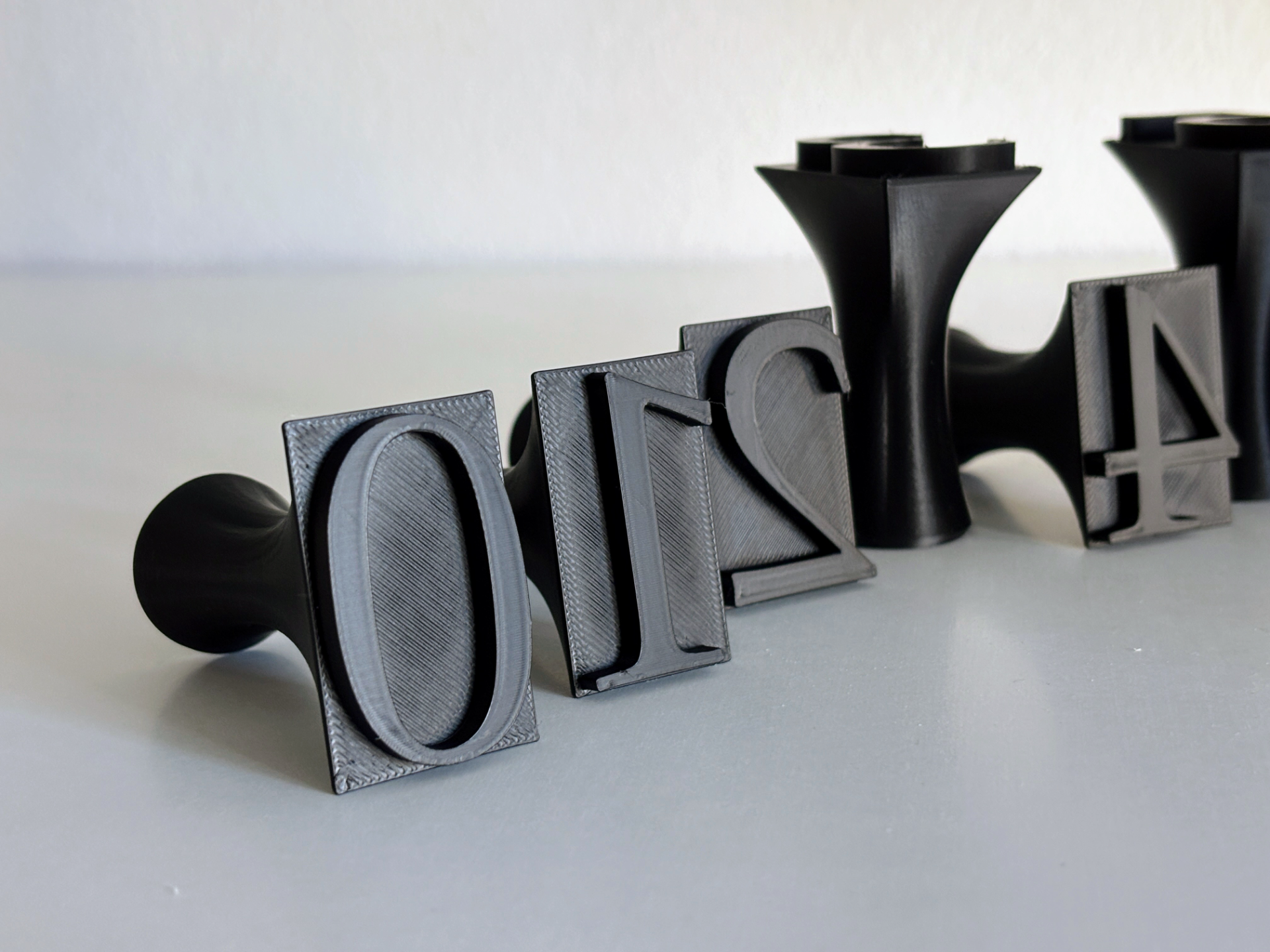 Classic Antiqua Pottery Number Stamp Set (0-9)