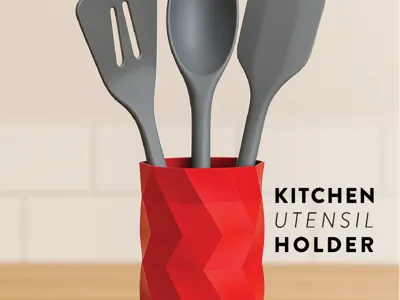 Geometric Kitchen Utensil Holder