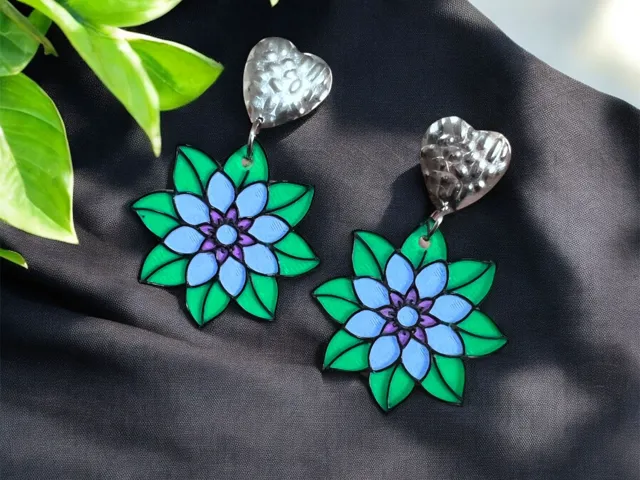 Pendientes flor mandala