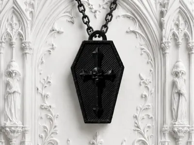 Skull coffin NO AMS Necklace 10 minutes