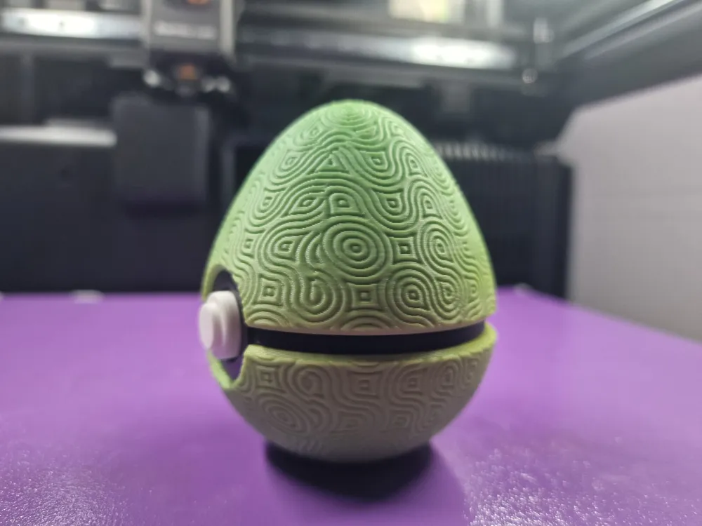 Pokeball Easter Egg Patterned 1 - Free 3D Print Model - MakerWorld