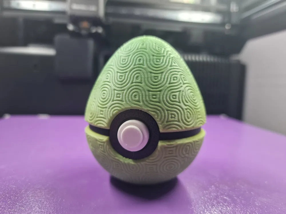 Pokeball Easter Egg Patterned 1 - Free 3D Print Model - MakerWorld