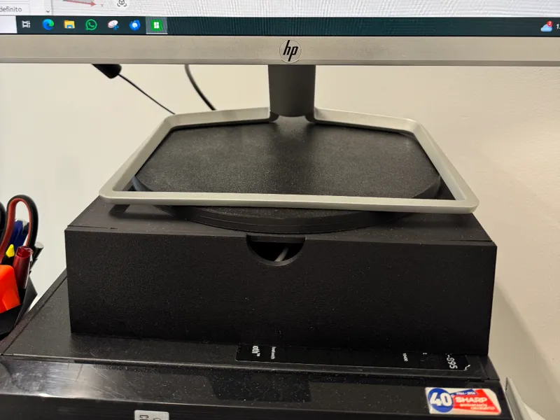 CASSETTO ALZA MONITOR GIREVOLE