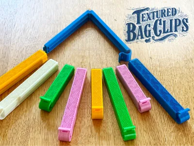 Textured Bag Clips: