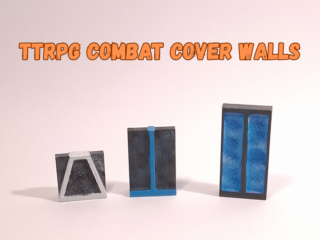 TTRPG Combat Cover Walls (Half, 3/4 and full) 