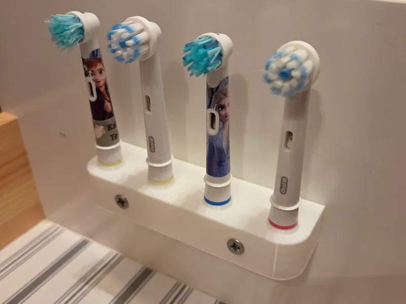 Electric toothbrush head holder