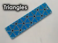 Triangle Pattern Flush Bookmark
