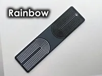 Rainbow Design Flush Bookmark