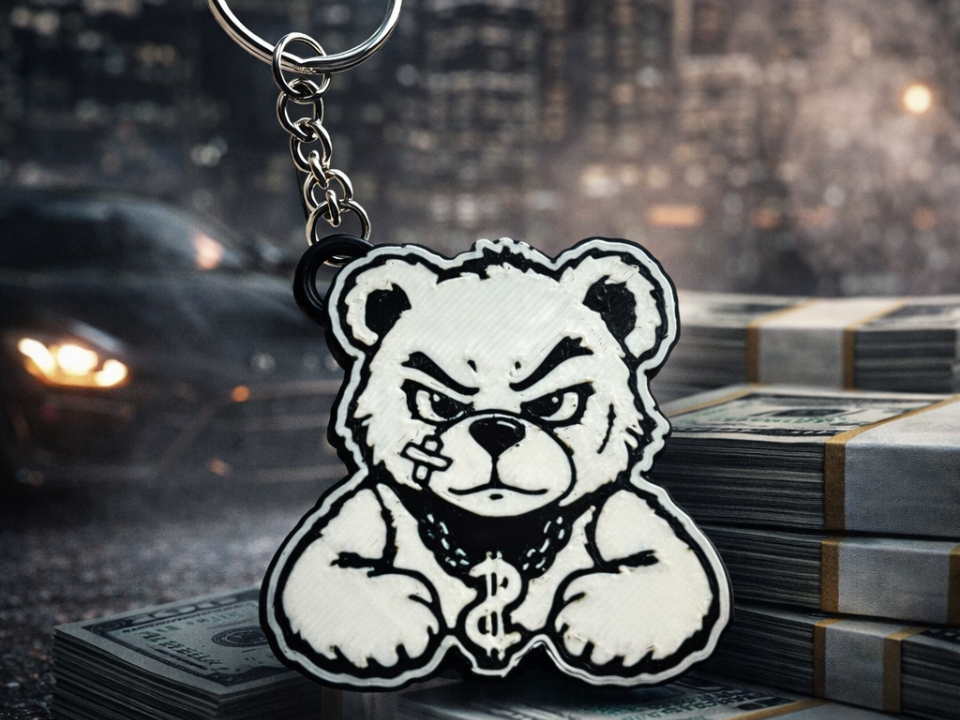 Bear keychain