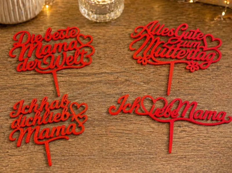 Mother’s Day Cake Topper – Germany Set