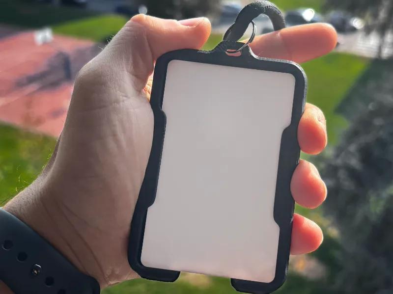 2-Slot Badge Holder – Reinforced Top Loop