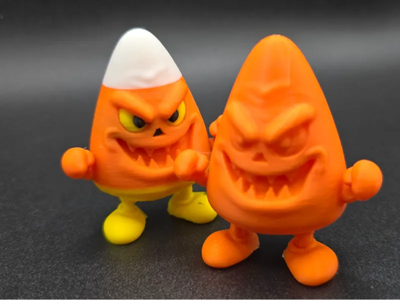 HALLOWEEN CANDY CORN MONSTER FIGURINE 