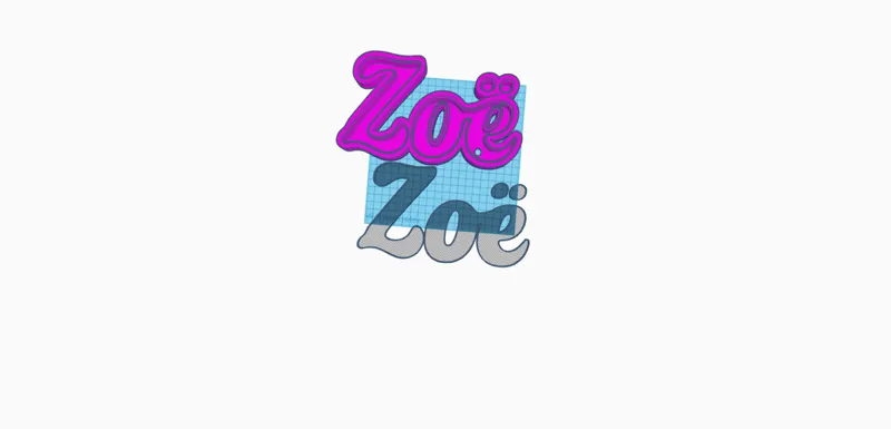 Zoë Name Led Light