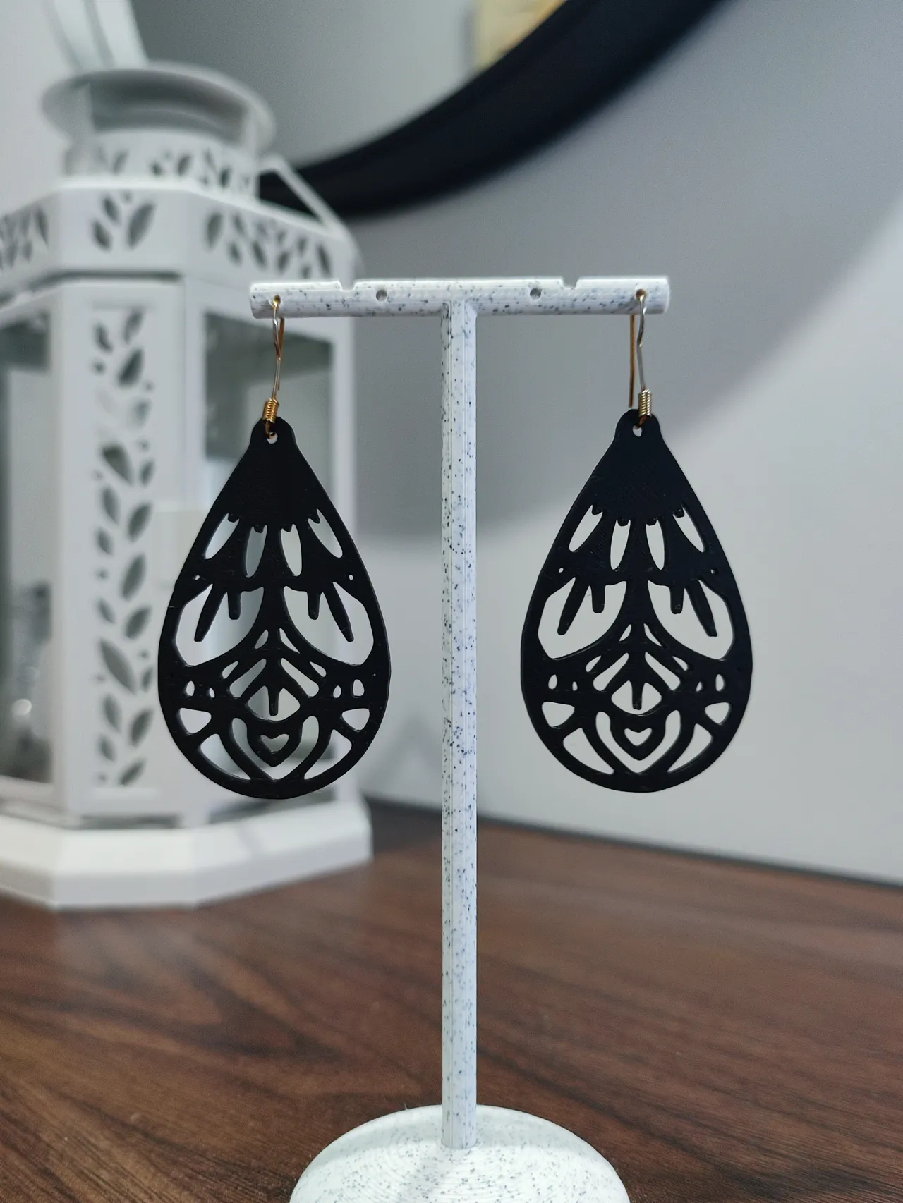 Aretes Abanico de Medianoche view 2