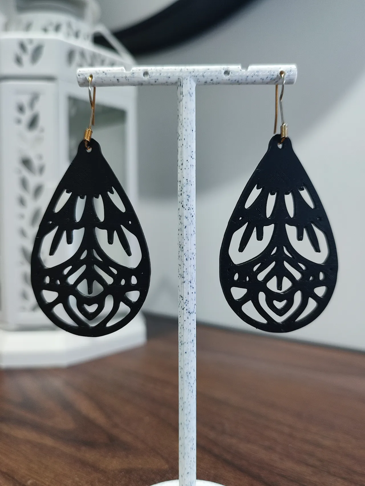 Aretes Abanico de Medianoche view 3