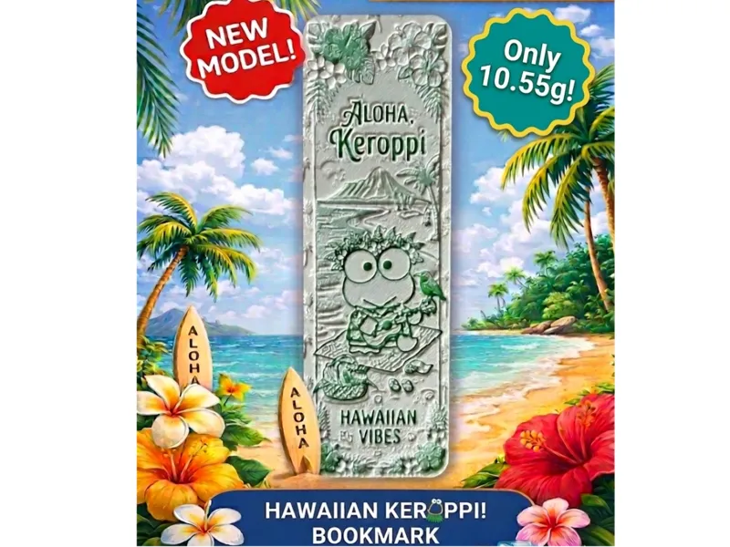 Hawaiian Keroppi Bookmark