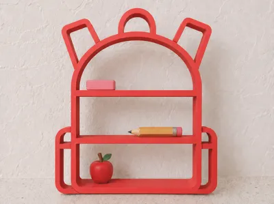 Backpack Shelf Display | School Decor