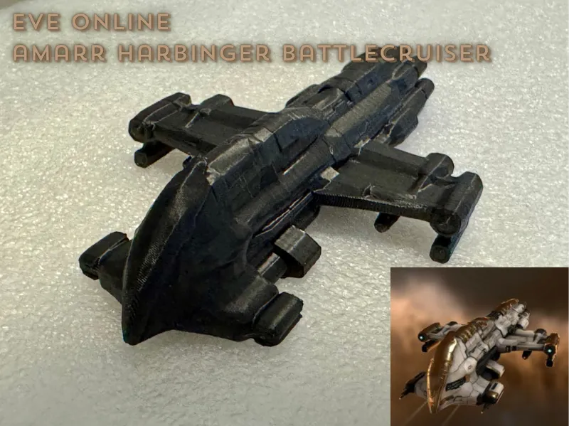 EVE Online Amarr Battlecruiser Harbinger ShipModel