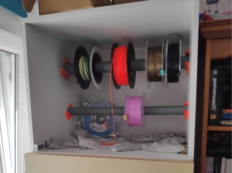 Soportes filamento para tubo PVC 