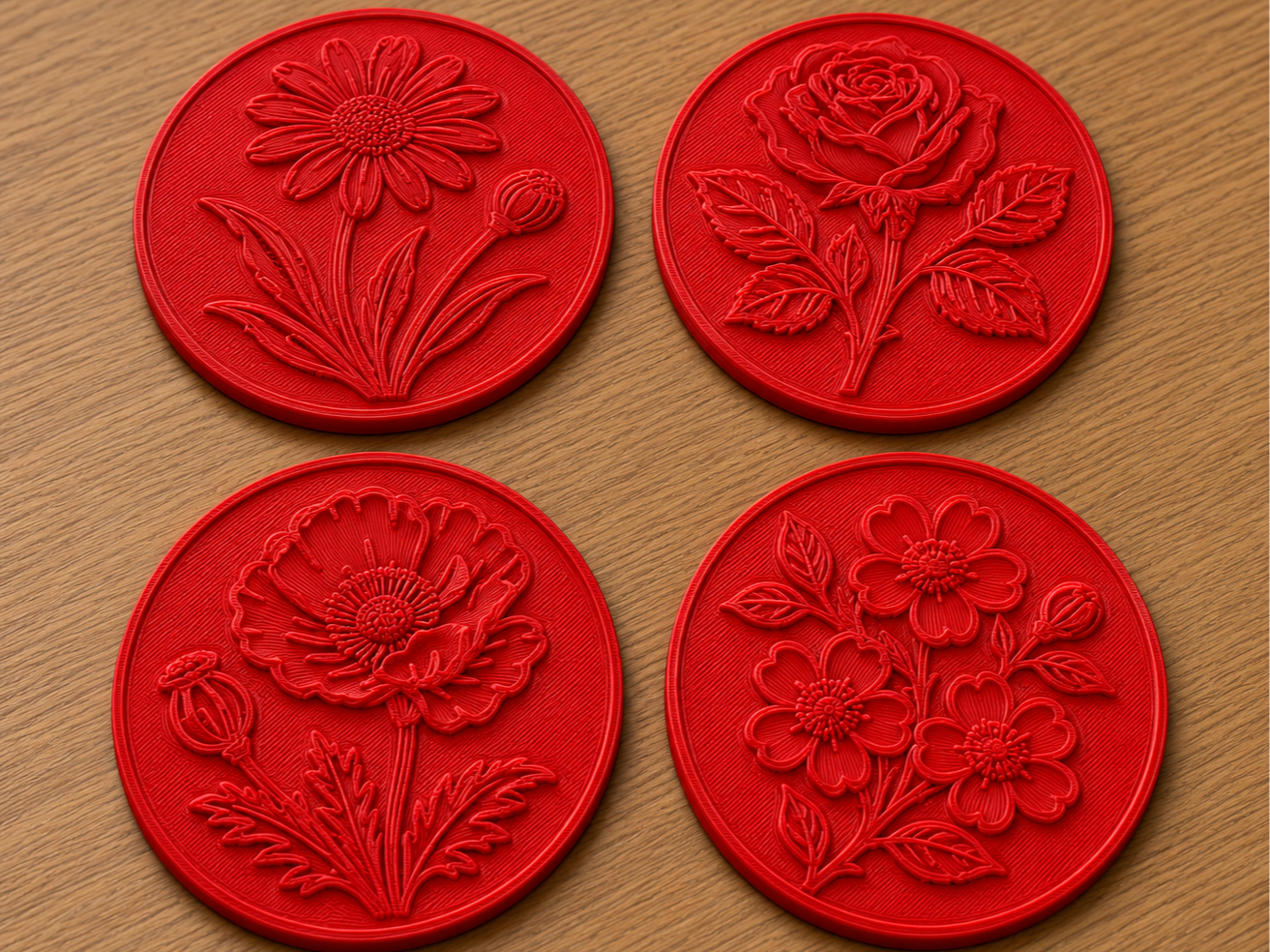 Leather Coaster Stamps