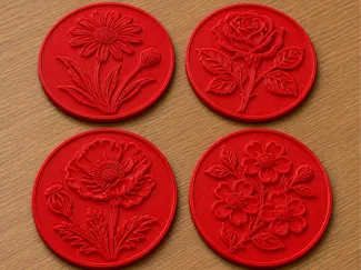 Leather Coaster Stamps