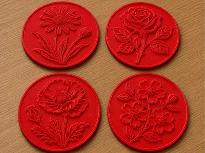 Leather Coaster Stamps
