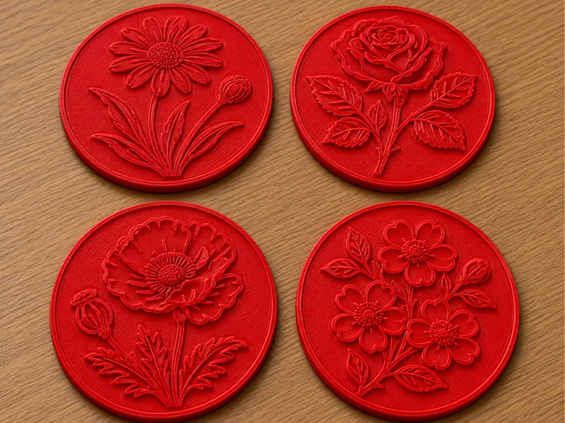 Leather Coaster Stamps