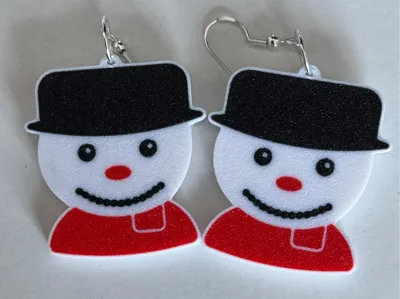 Snowman Earings