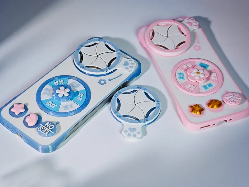 真我GT8 Pro_猫爪开花DECO + 解压转转乐手机壳