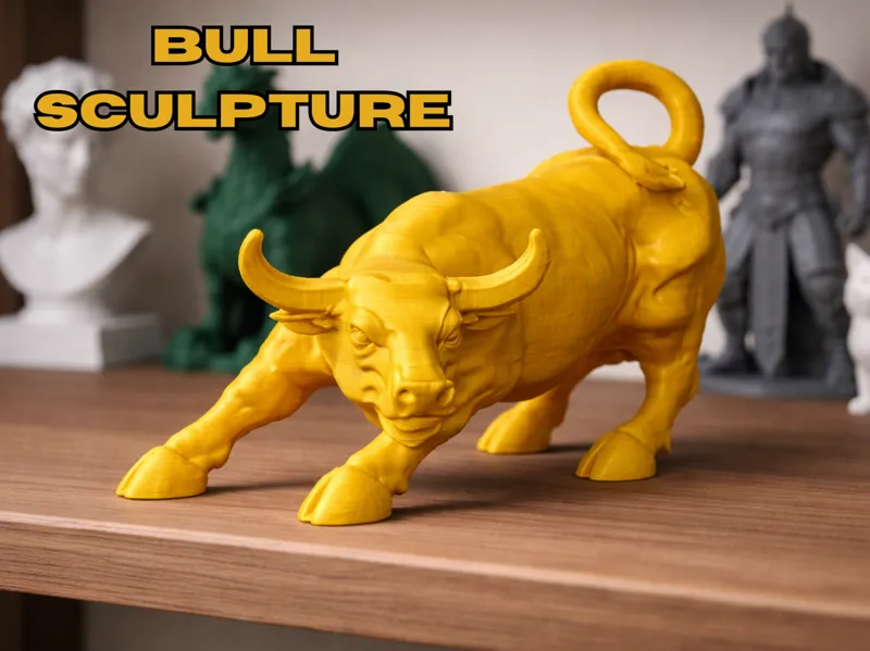 modern bull sculpture