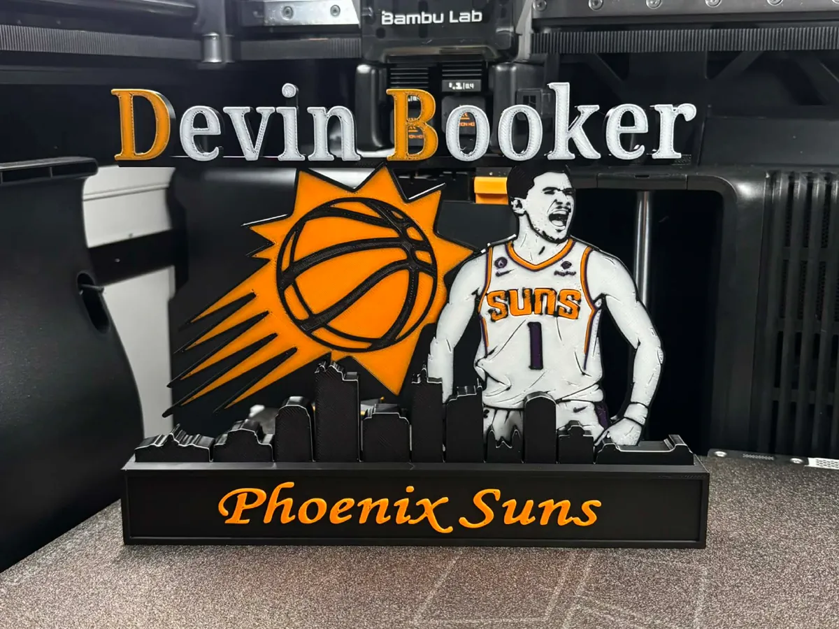 NBA - Phoenix Suns Devin Booker display v2 - Free 3D Print Model ...