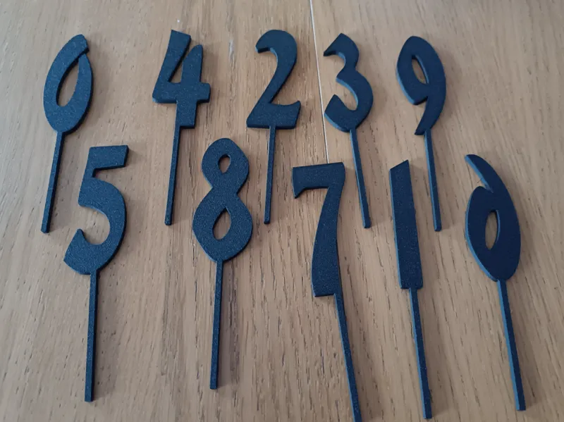 numbers for a cake topper 0-9 one disc