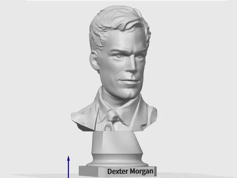 Dexter Morgan bust statue