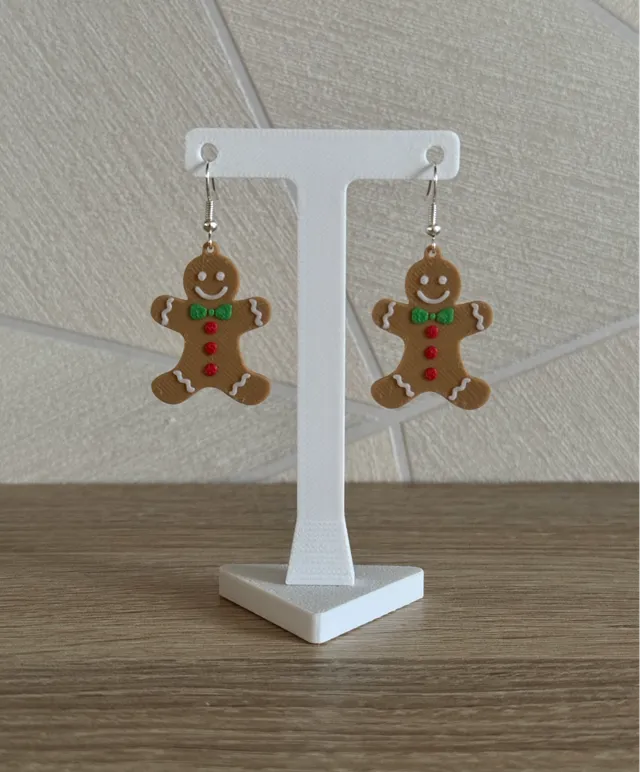 Christmas gingerbread earring
