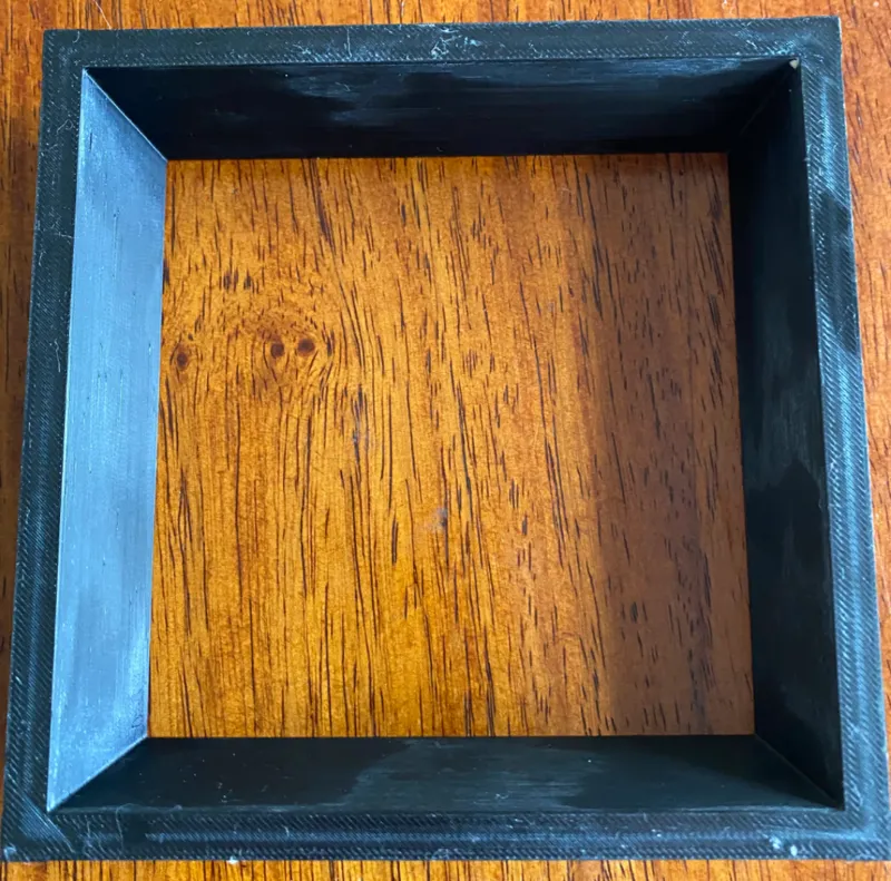 130mm square bowl mould with 3x3 imprint patten
