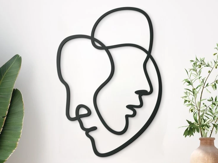 Faces 3D Wall Sticker
