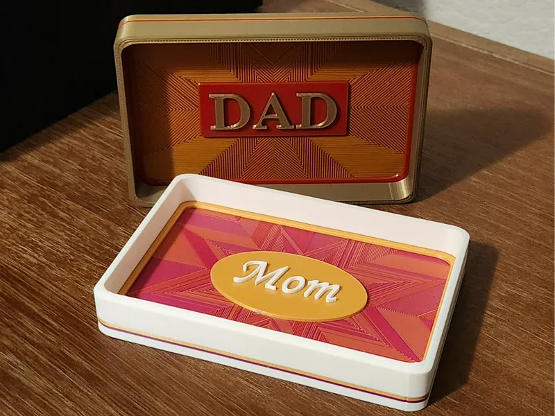 Mom and Dad Decorative Catch-all Trays