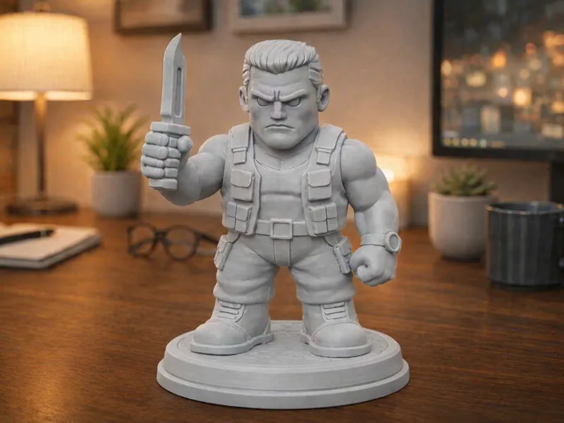 Chibi "Dutch", Predator Killer Figurine