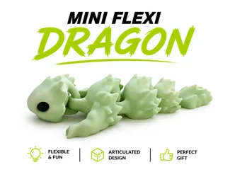 Mini Flexi Dragon | Articulated dragon 