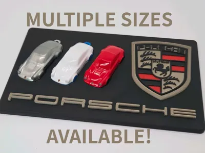 Porsche Diecast keychain display
