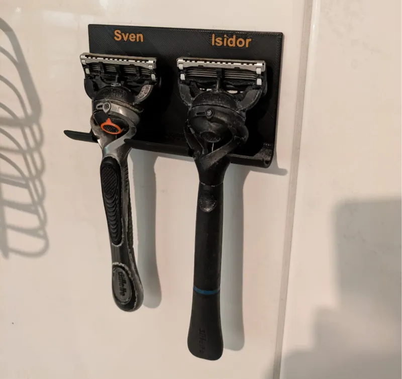 Double razor holder
