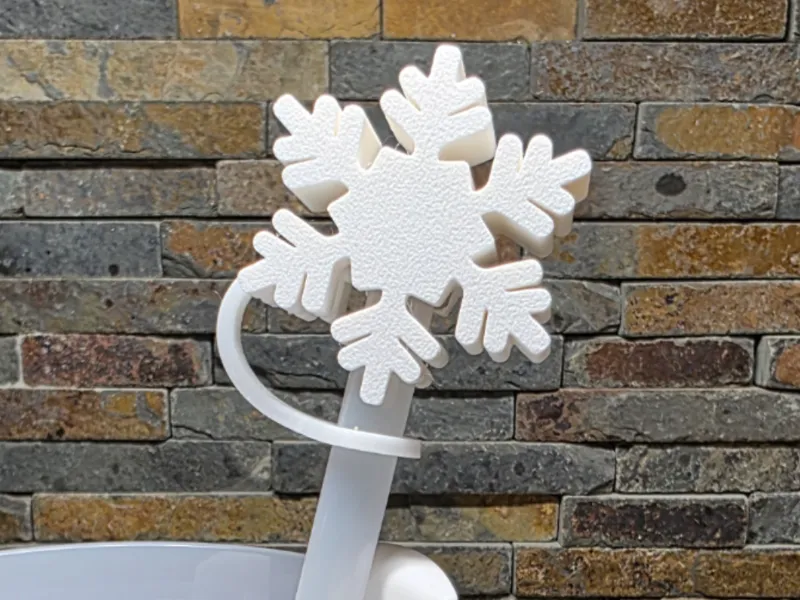 Snowflake Straw Topper