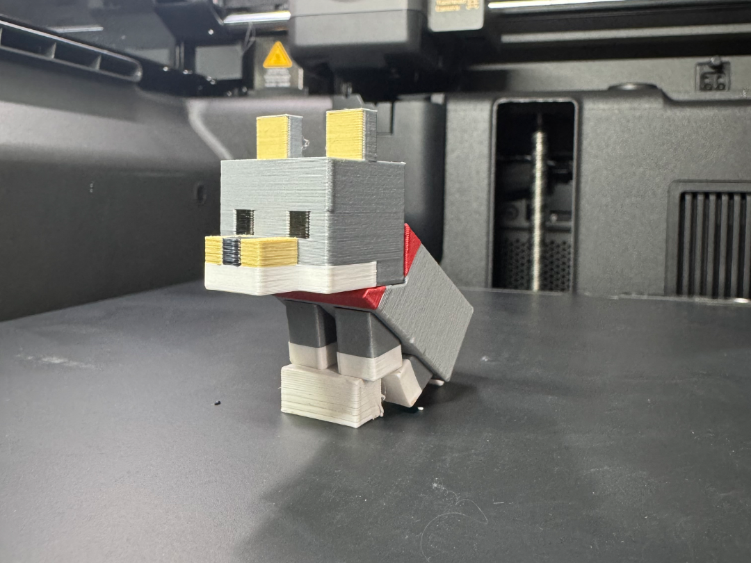 Minecraft puppy wolf keychain!