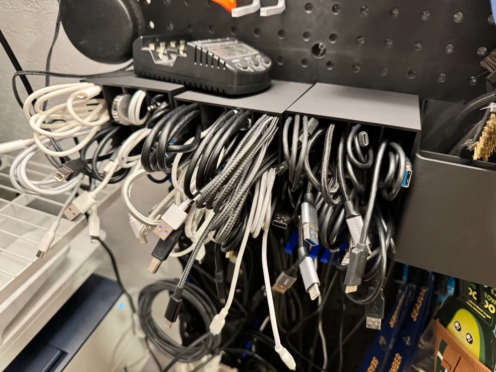 Pegboard Cable Organizer by mash007 MakerWorld: Download Free 3D Models
