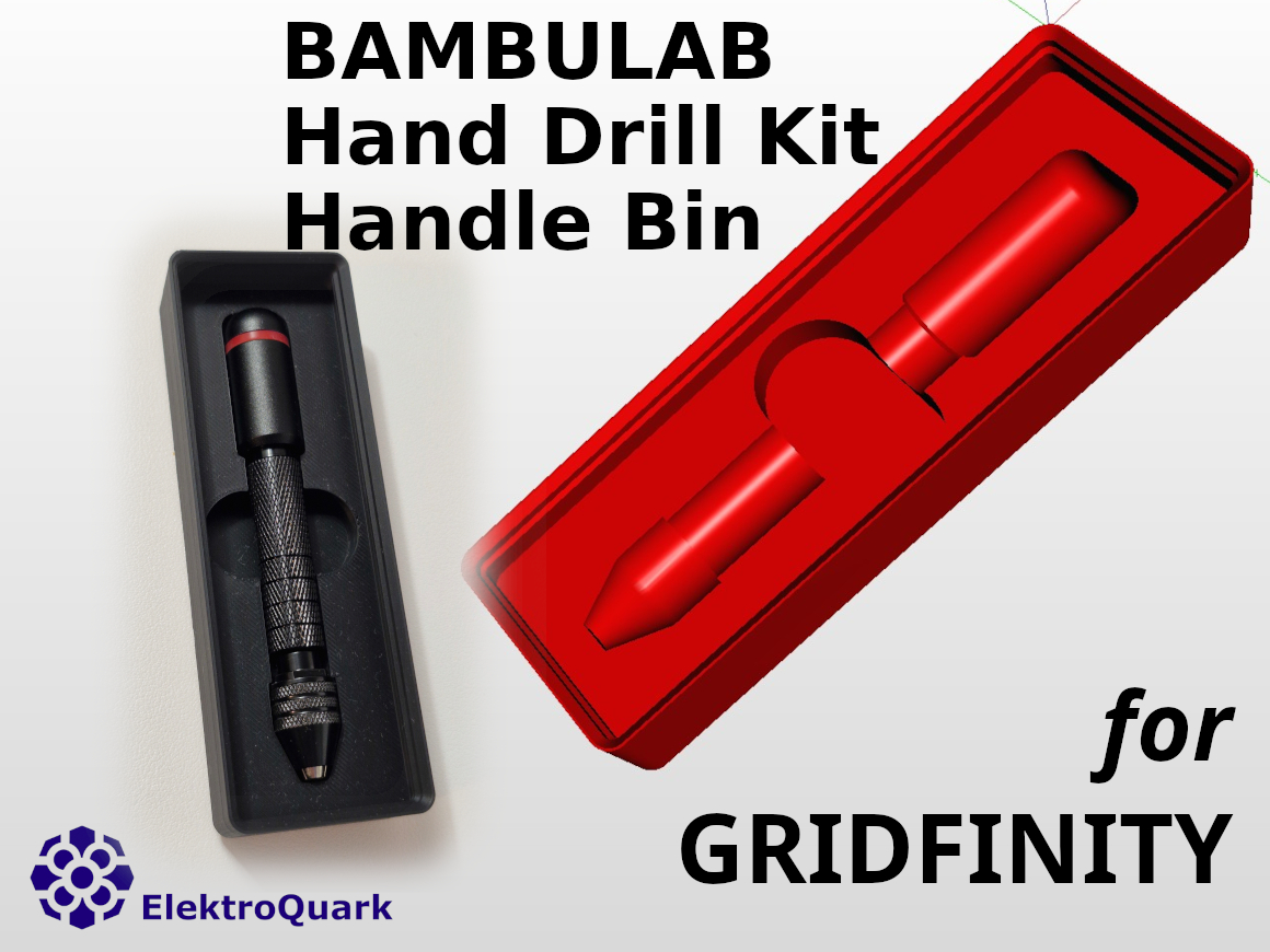 BBL Hand Drill Kit Handle Gridfinity Bin