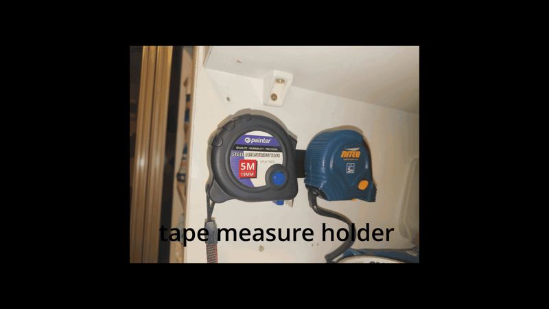 wall mount holder for measuring tape