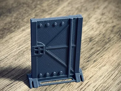Sci fi Door and Stand
