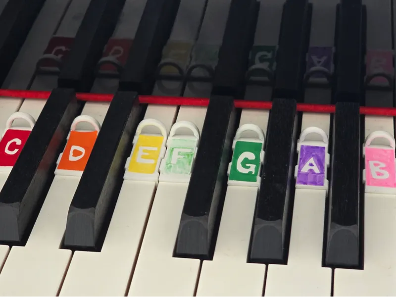 Piano Key Label Wraps